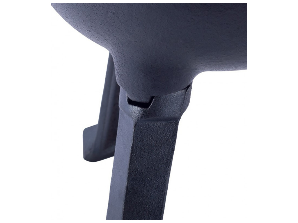 Котелок чугунный с крышкой Kamille на ножках, с креплениями 15л