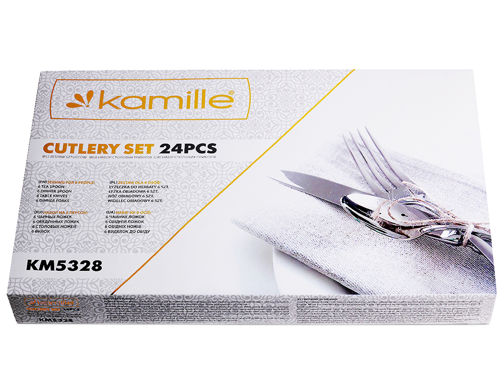 Набір столових приборів Kamille нержавіюча сталь 24 предмети