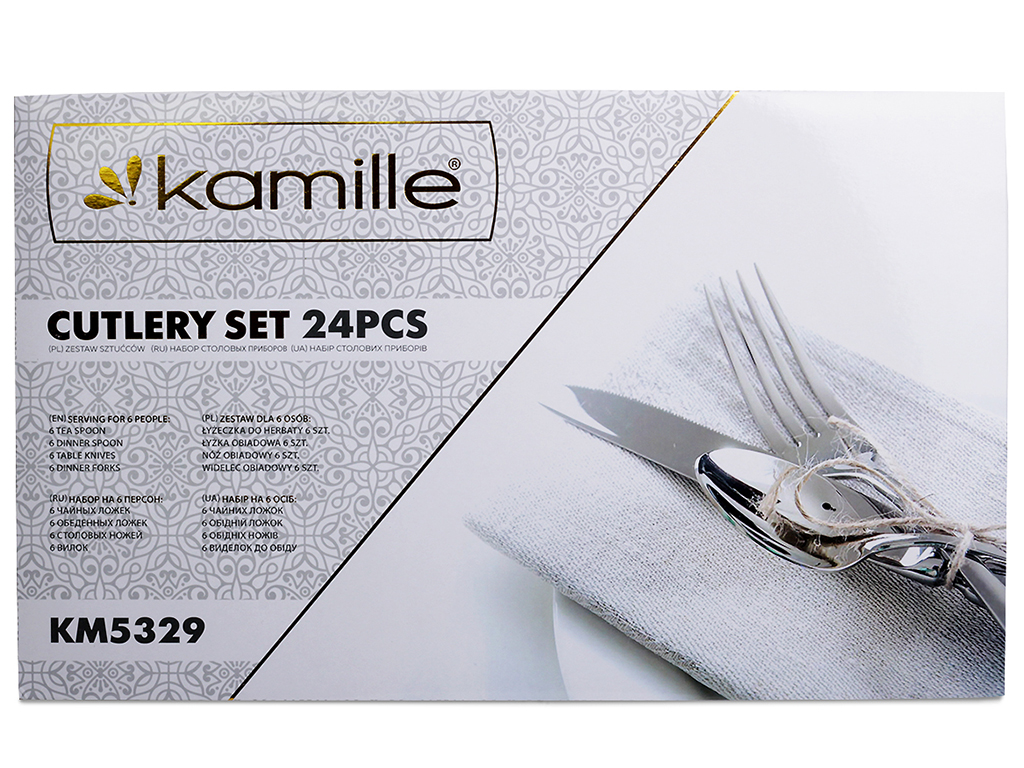 Набір столових приборів Kamille нержавіюча сталь 24 предмети