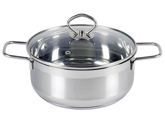 Кастрюля из нержавеющей стали, 1,5л, 16x8см