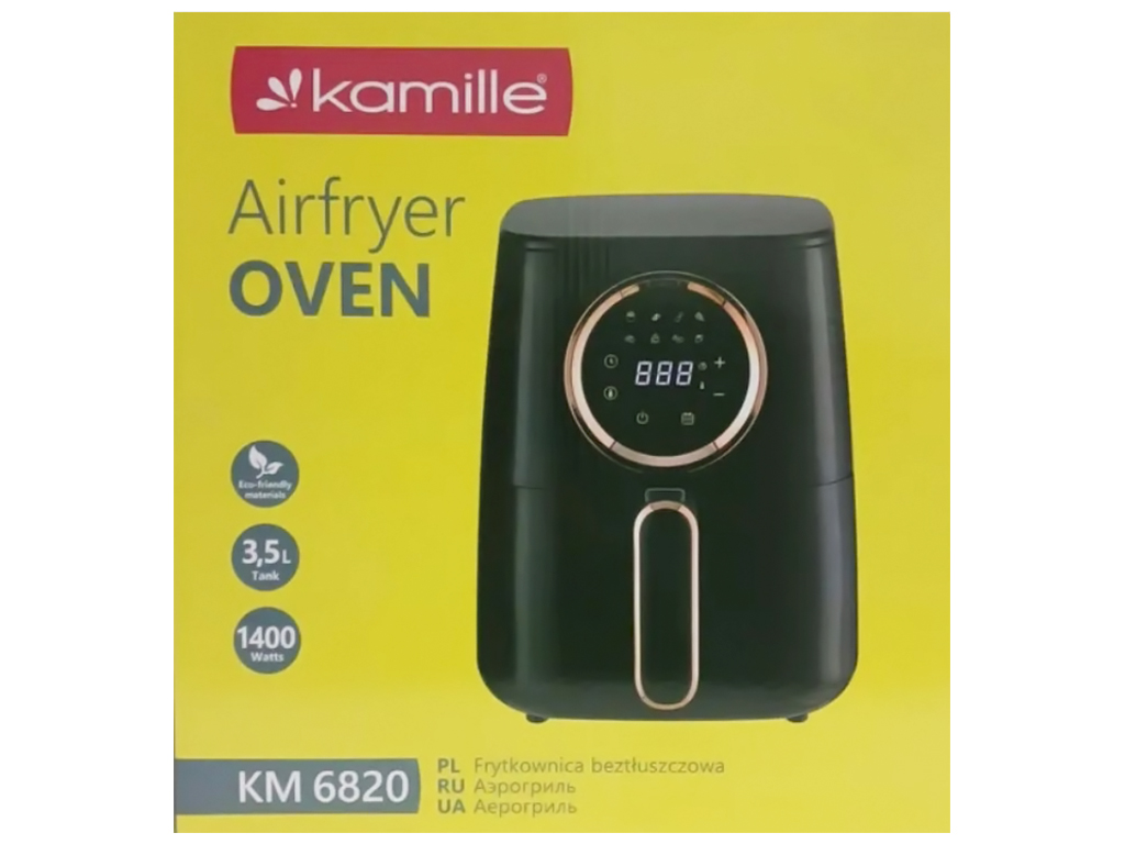 Аерофритюрниця Kamille, з кошиком для смаження, 3,5л, 220-240В/1400Вт