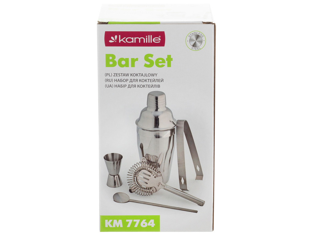 Набор для коктейлей Kamille, из нержавеющей стали
