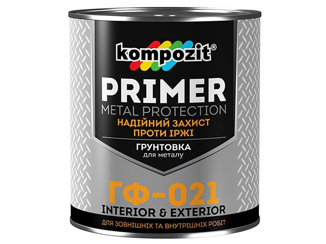 Грунтовка ГФ-021 Kompozit Біла 0,9кг