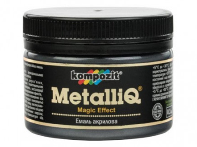 Емаль акрилова MetalliQ "Чорна перлина" 0,1л