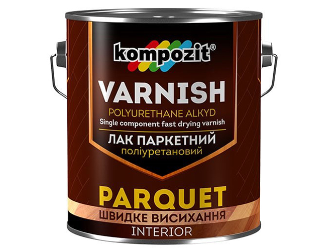 Лак паркетный полиуретановый Kompozit 10л глянцевый (Композит)