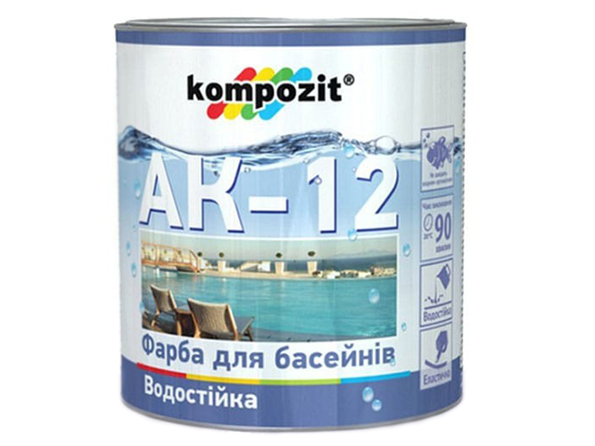 Фарба для басейнів Kompozit АК-12 2,8 кг (Композит АК-12)