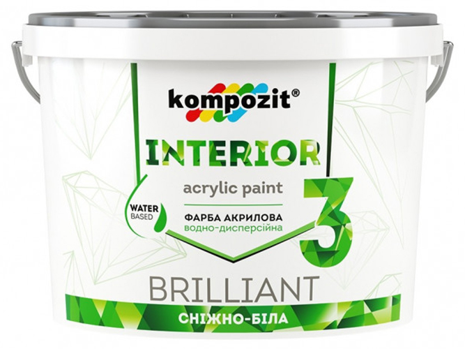 Фарба інтер'єрна Kompozit Interior 3 7кг (Композит Интериор 3)