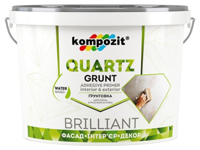 Грунтовка адгезійна Kompozit Quartz-Grunt (Квартц-Грунт) 7кг