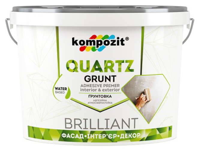 Грунтовка адгезионная Kompozit Quartz-Grunt (Квартц-Грунт) 14кг