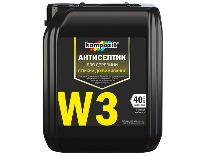 Антисептик W3 Kompozit водостійкий 5л (Композит)