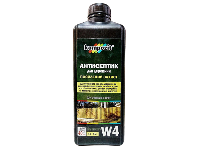 Антисептик W4 Kompozit для посиленого захисту 1л (Композит)