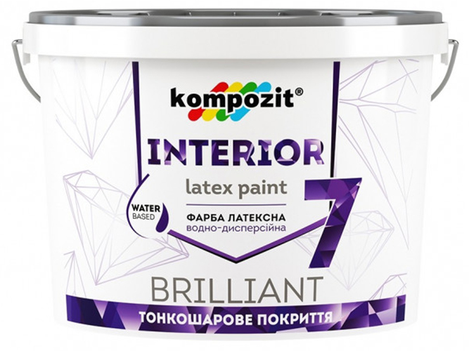 Фарба інтер'єрна латексна Kompozit Interior 7 (Композит) 7кг
