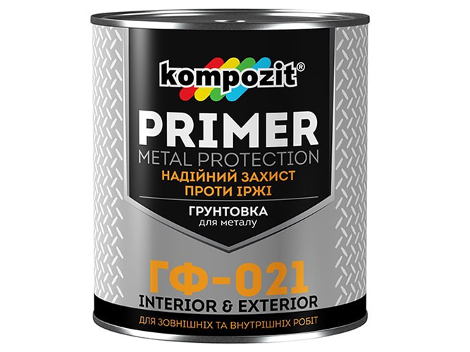 Грунтовка ГФ-021 Kompozit Чорна 0,9кг