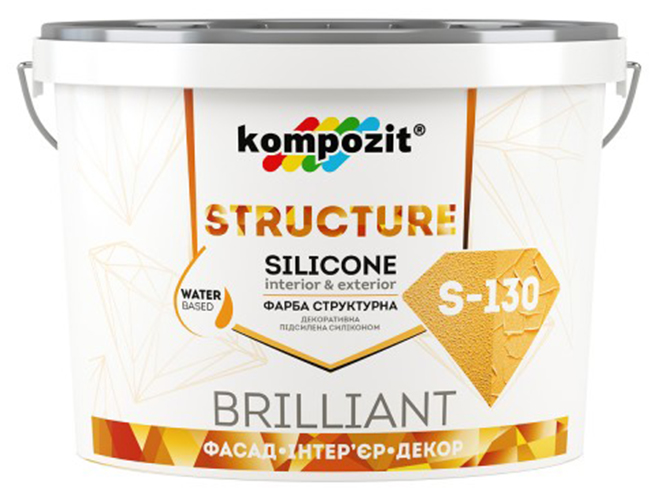 Фарба структУрна сміттєва Kompozit Structure S130 4кг (Композит Структура С130)