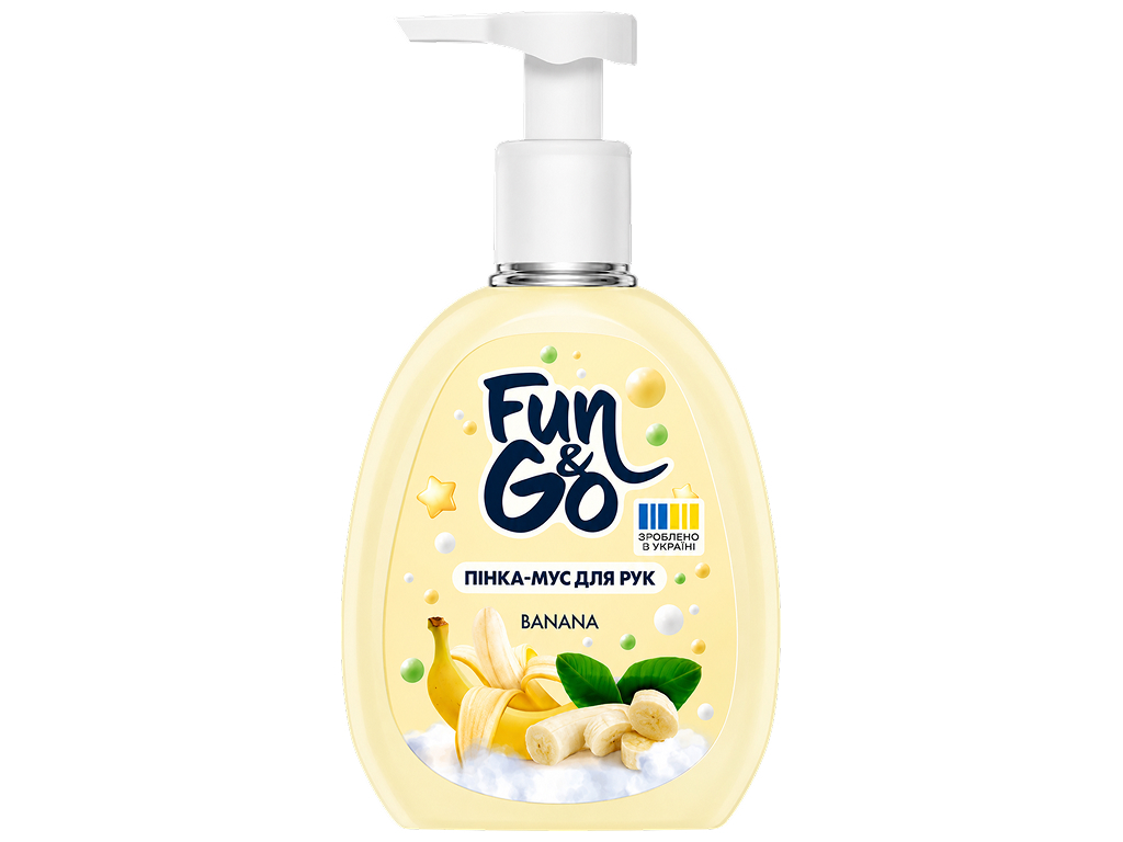Пенка-мус для рук Fun&Go Banana, с экстрактом банана, 300 мл