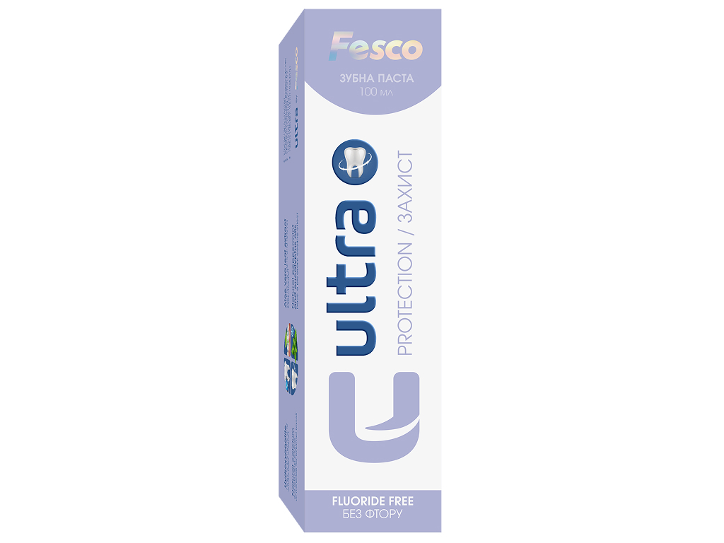 Зубна паста Fesco Ultra Complete Protection без фтору, 100 мл.
