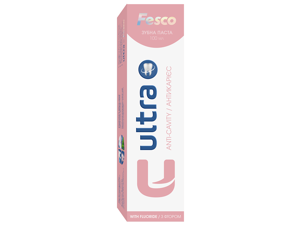 Зубная паста Fesco Ultra Anti cavity освежающая антикариесная 100 мл.
