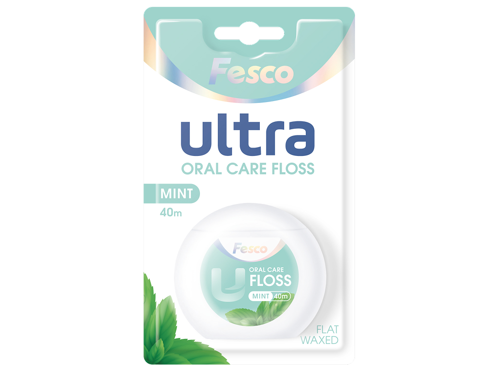 Зубная нить Fesco Ultra Fresh Clean Mint мятная 40 м Зубная нить Fesco Ultra Fresh Clean Mint мятная 40 м