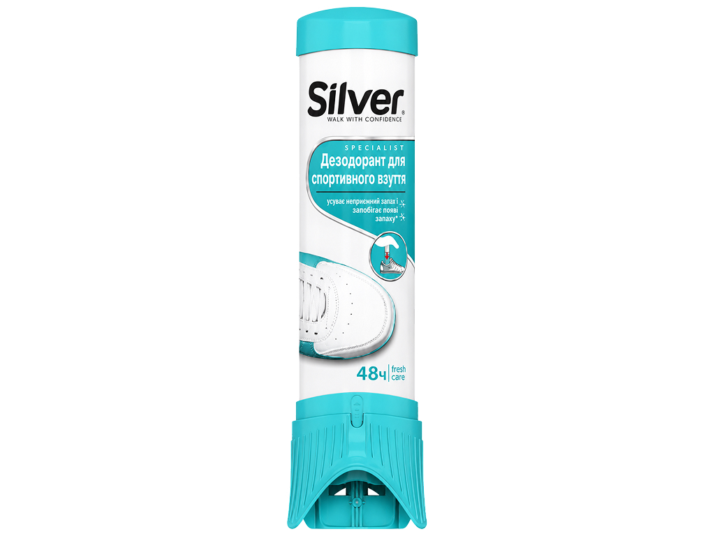 Дезодорант для ухода за спортивной обувью Silver Specialist, до 48 часов, 100 мл