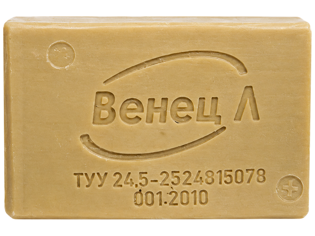 Хозяйственное мыло Вєнєц-Л 72%, для ручной стирки, антибактериальное, 200 г