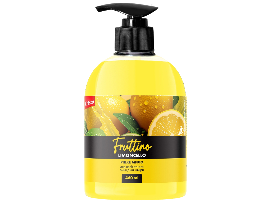 Жидкое мыло Chisto Fruttino Lemoncella, с глицерином и помпой, 460 мл