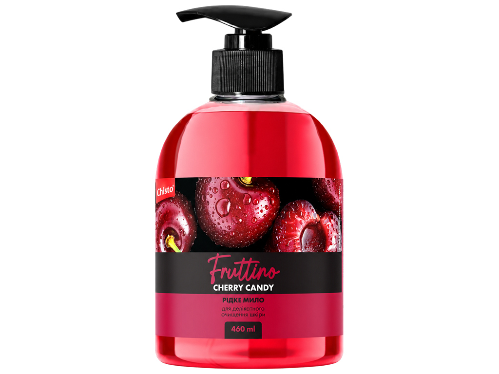 Рідке мило Chisto Fruttino Cherry Candy, вишневий аромат, дозатор, 460 мл