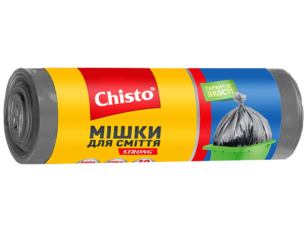 Пакеты для мусора Chisto strong, 160л, 10шт