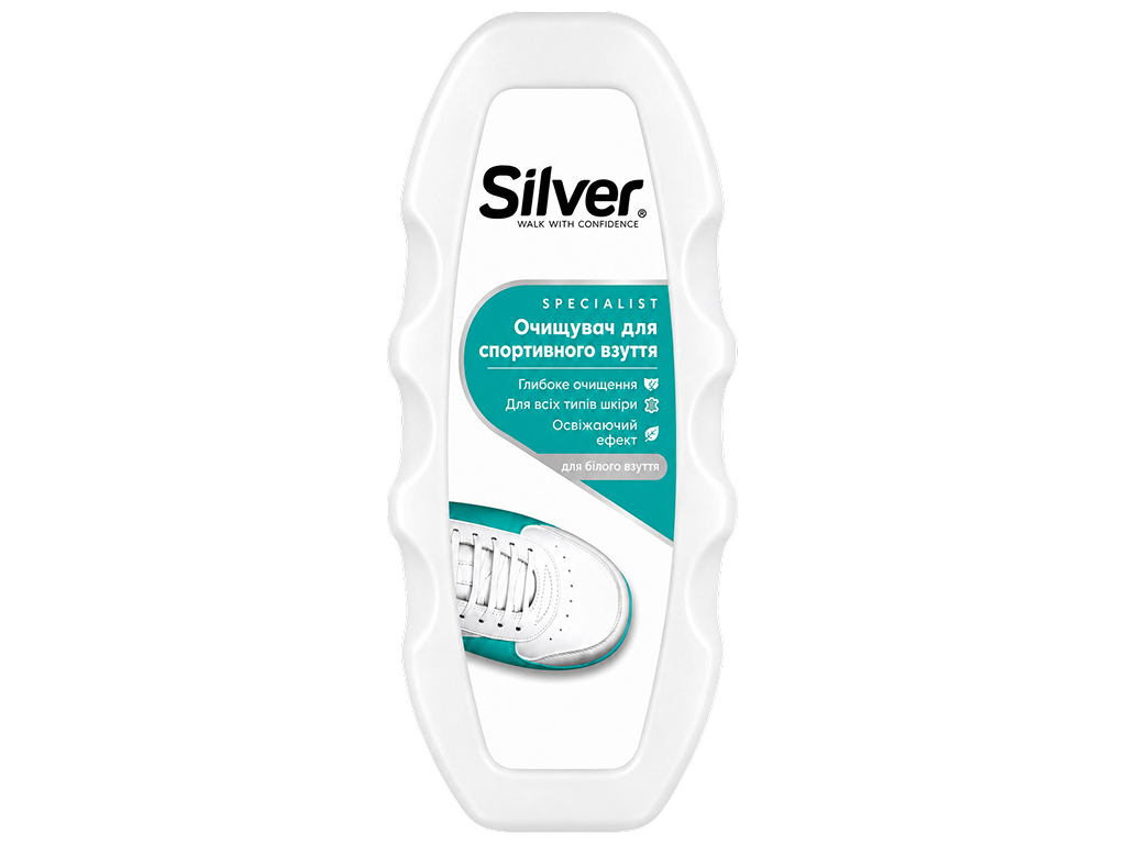 Очиститель для ухода за спортивной обувью Silver Specialist, со щёткой, 80 мл