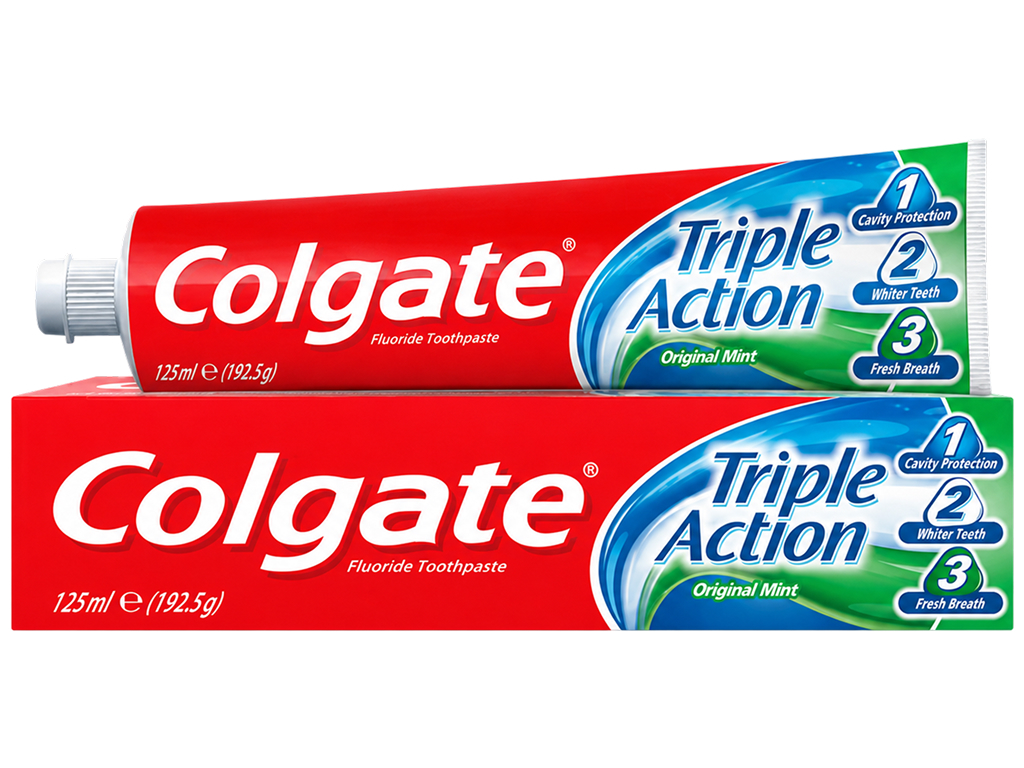 Зубная паста Colgate Triple Action Original Mint, 125мл