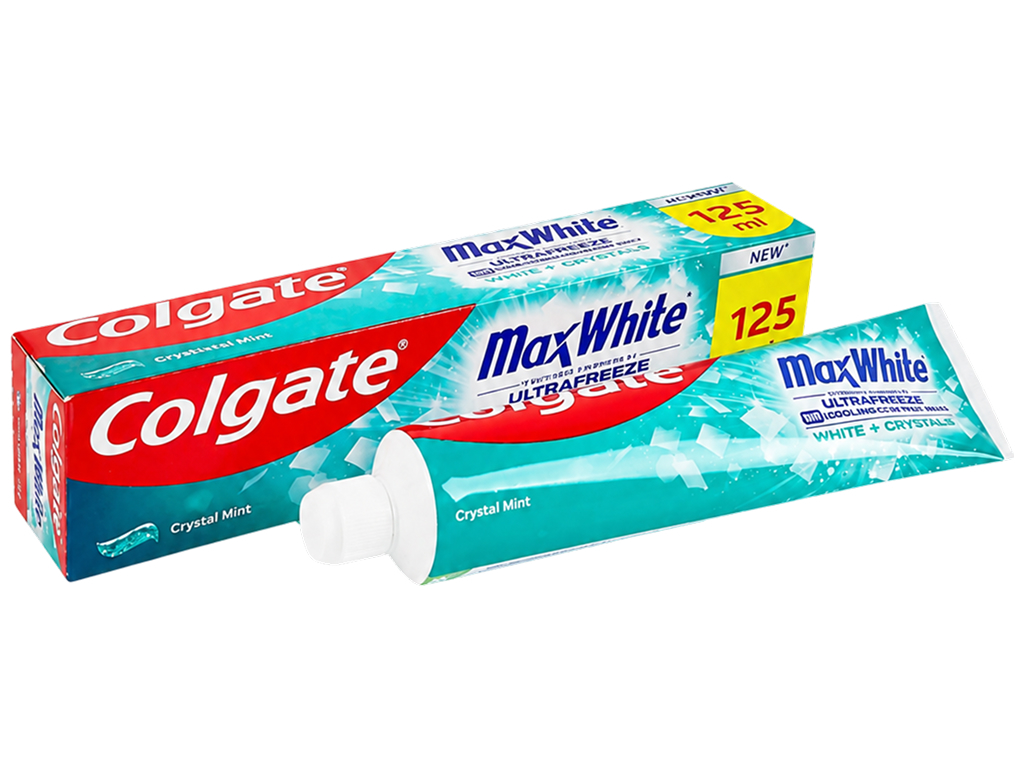 Зубная паста Colgate Max White Ultra Freeze, отбеливающая, 125мл
