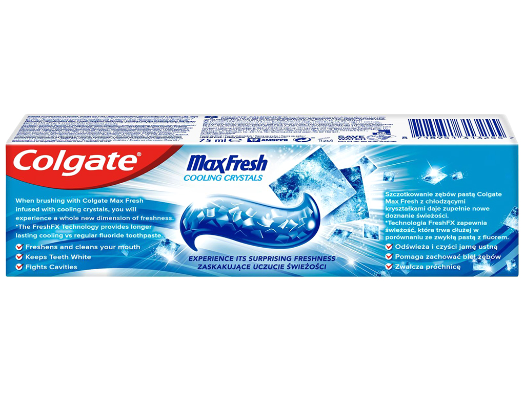 Зубна паста Colgate Макс Фреш Освіжаючі кристали, 75мл