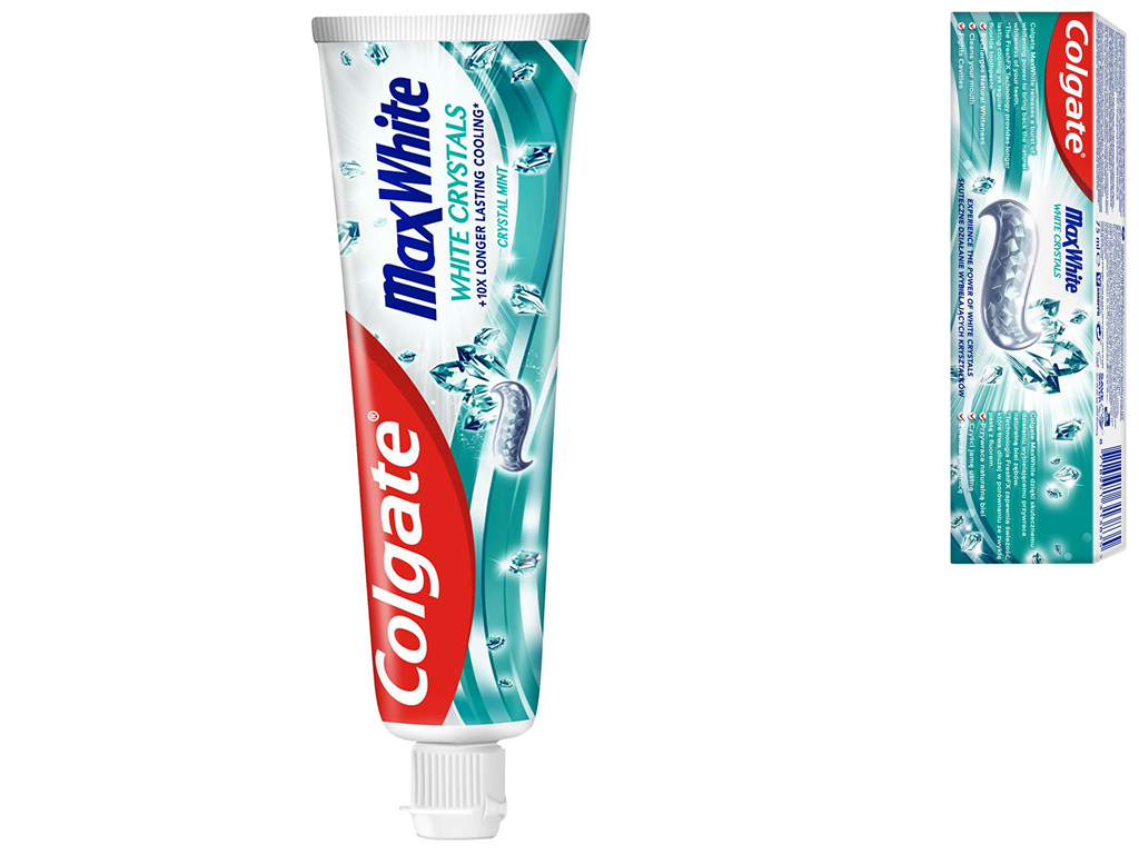 Зубна паста Colgate Max White White Crystals, 75мл