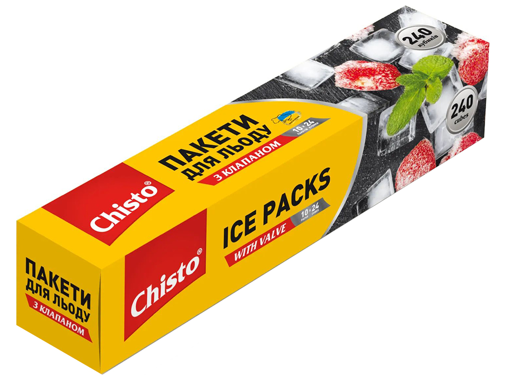 Пакеты для льда Chisto, 240 кубиков
