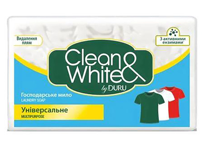 Хозяйственное мыло Duru Clean&White, универсальное, 120г