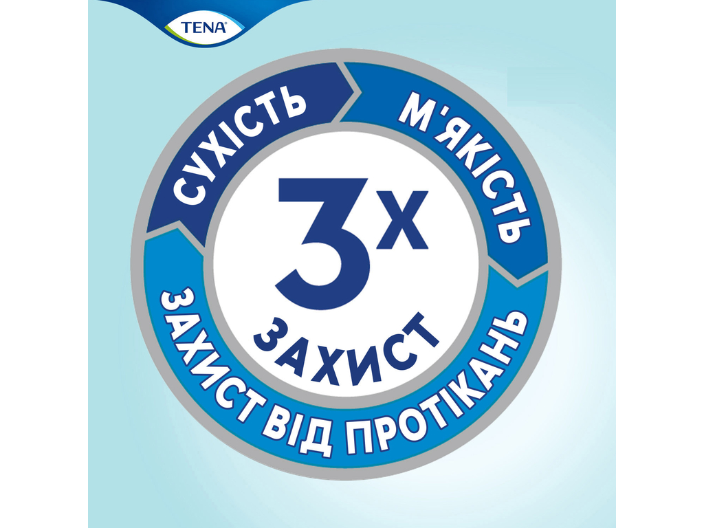 Подгузники для взрослых Tena Slip Plus, одноразовые, полиэстер, целлюлоза, 5 капель, 92–144см, 30шт
