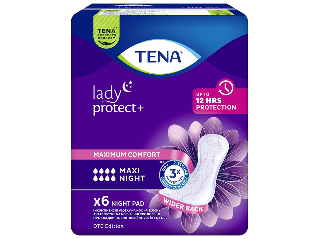 Урологічні прокладки Tena Lady Maxi Night, 8капель, 6шт