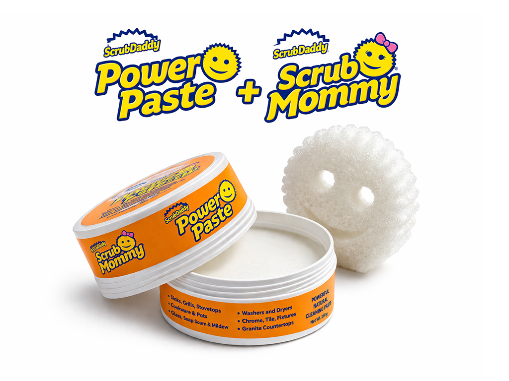 Набор для очистки поверхностей Scrub Mommy Power Paste, паста и губка, 250г