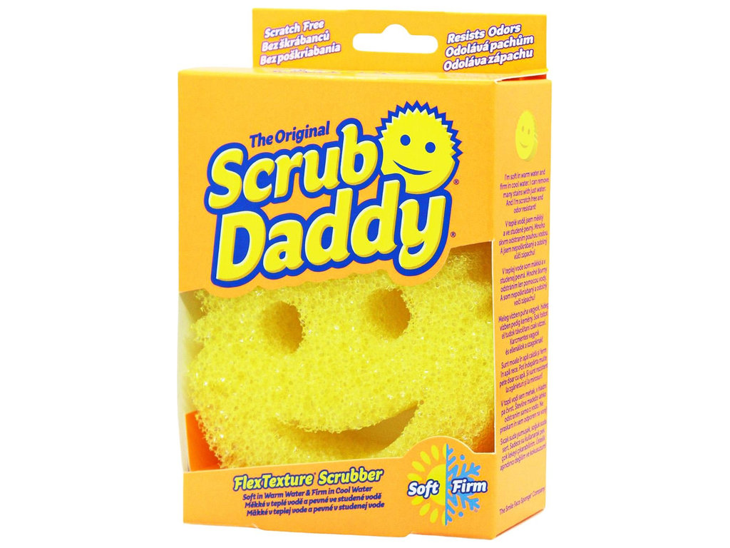 Губка кухонная Scrub Daddy, FlexTexture, 16×11×4см, цвет жёлтый