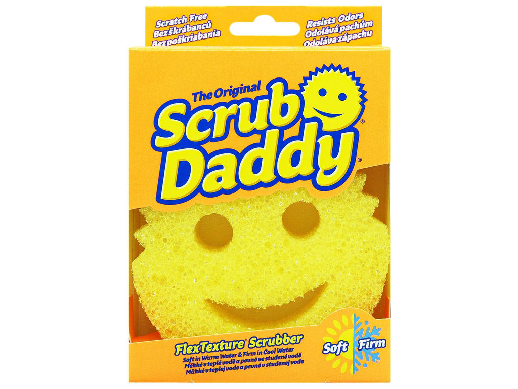 Губка кухонная Scrub Daddy, FlexTexture, 16×11×4см, цвет жёлтый