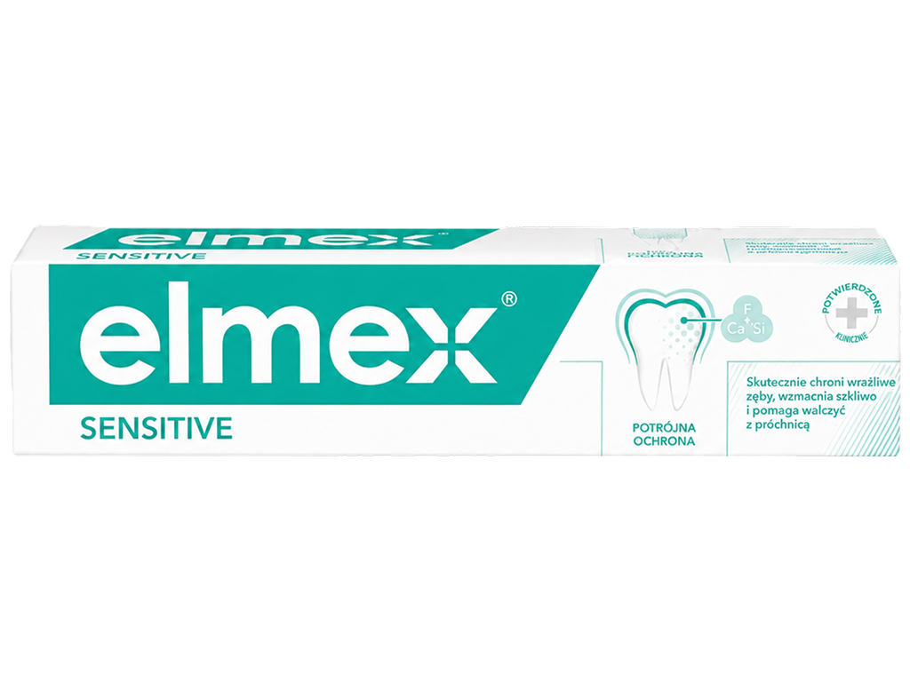 Зубна паста Elmex Sensitive, потрійний захист чутливих зубів, 75 мл