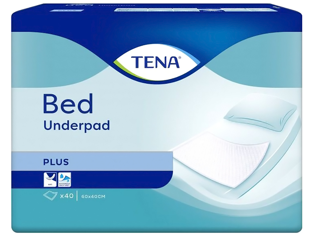 Влагопоглощающие пеленки Tena Bed Plus, 60х40см, 40шт