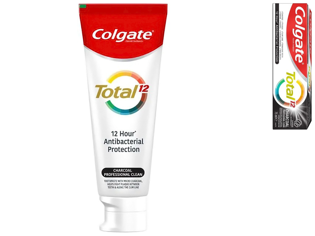 Зубна паста Colgate Тотал 12, Деревне вугілля, 75мл