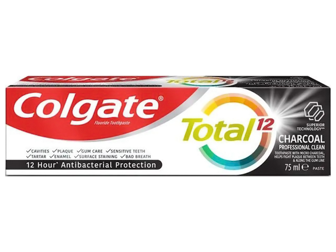 Зубна паста Colgate Тотал 12, Деревне вугілля, 75мл