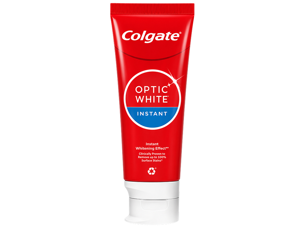 Зубная паста Colgate Optic White Сияющее отбеливание, с микрокристаллами, 75 мл