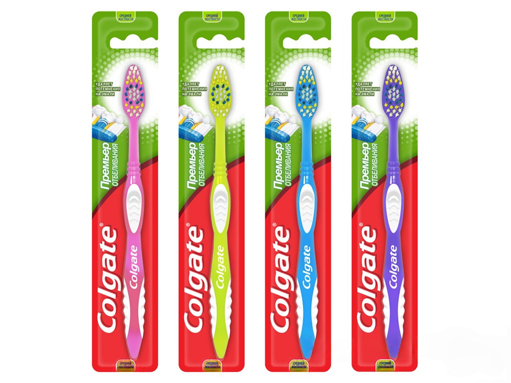 Зубна щітка Colgate Premier, середня жорсткість, відбілювання (ціна за 1 шт)
