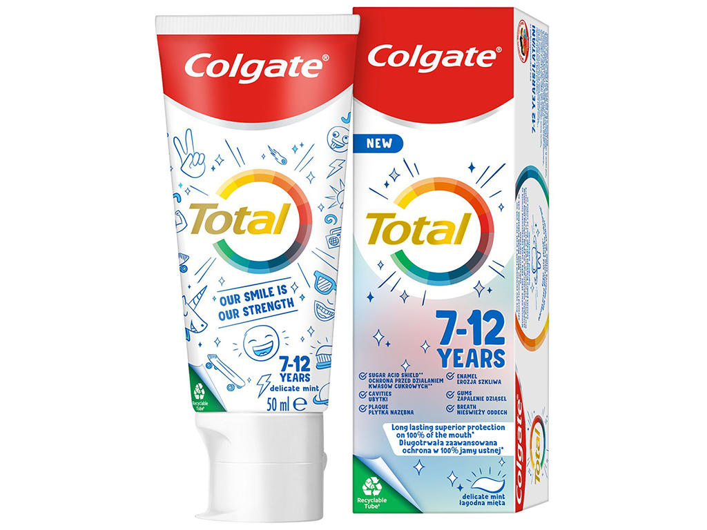Зубна паста Colgate Total kids, 7-12 років, 50мл