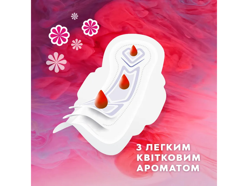 Прокладки гігієнічні Libresse Ultra Normal Soft Deo, з крильцями, з ароматом, 4 краплі, 10шт
