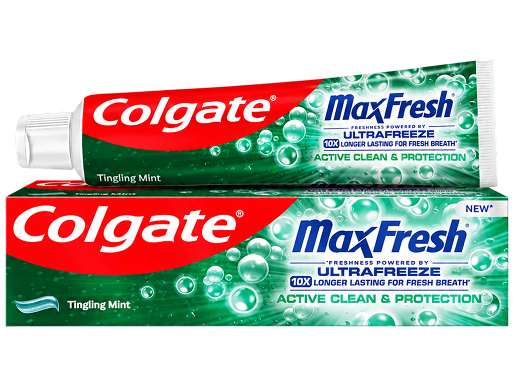Зубная паста Colgate Max Fresh Active Clean & Protection, ментол, 75мл