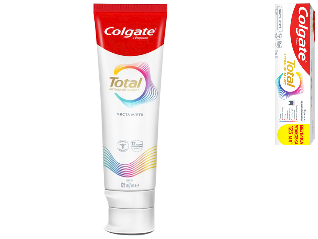 Зубна паста Colgate Тотал Чиста М'ята, 125мл