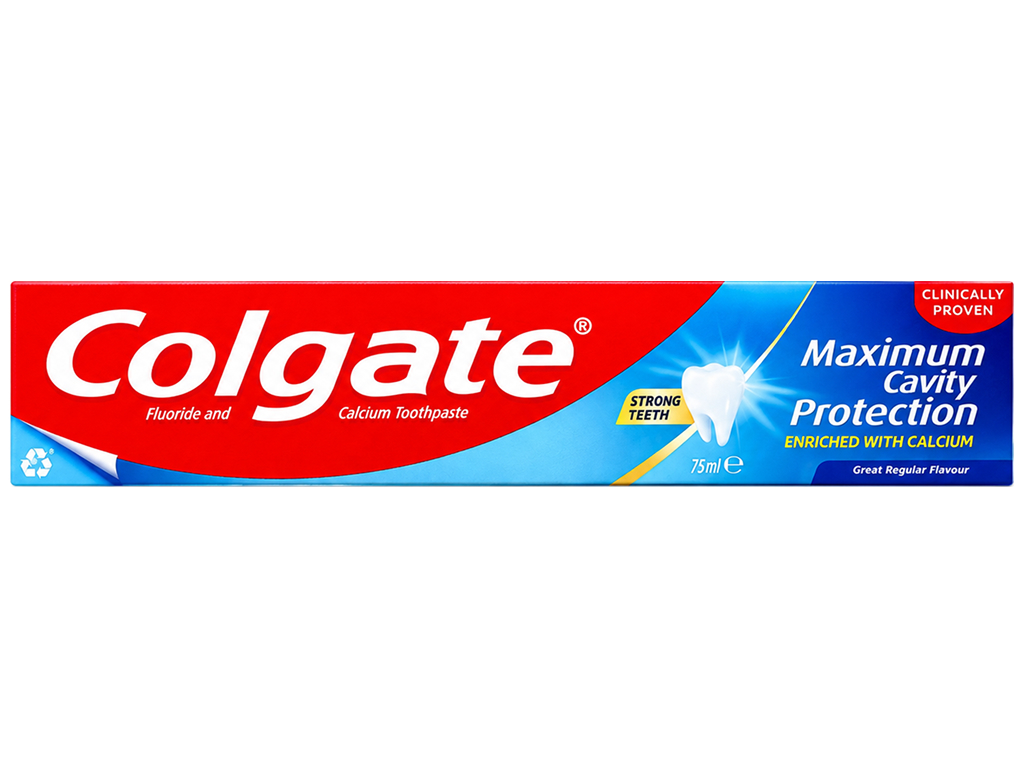 Зубная паста Colgate Максимальная защита от кариеса, свежая мята, 75мл Зубная паста Colgate Максимальная защита от кариеса, свежая мята, 75мл